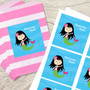Cute Mermaid Gift Label Set