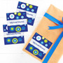 Circles And Circles - Blue Gift Label Set