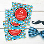 Super Hero Stars Gift Label Set