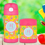 Yellow flowers Pattern Thermos Bottle