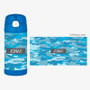 Blue Camouflage Thermos Bottle