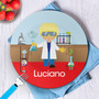 Cool Scientist Boy Kids Plate