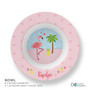 Sweet Flamingo Love Custom Plate for Girls