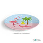 Sweet Flamingo Love Custom Plate for Girls