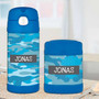 Blue Camouflage Thermos Food Jar