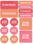 Linen Girl Shades Pink Waterproof Labels Variety Pack (Set of 56)