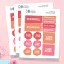 Linen Girl Shades - Pink Waterproof Labels Variety Pack