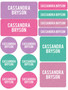 Linen Girl Shades Purple Waterproof Labels Variety Pack (Set of 56)