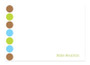 Check Out Our Personalized Flat Note Cards | Happy Dots In Green