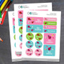 Sweet Lady Bugs Waterproof Labels Variety Pack