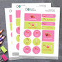Yummy Sweets Waterproof Labels Variety Pack