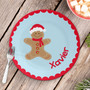 Xmas Cookie for me Blue Kids Plate