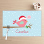 Cute Xmas Birdie Kids Plate