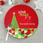 A Glitter Tree Christmas Plate