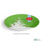 A Snowy Xmas Tree Christmas Plate
