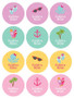 A Day at the Beach Waterproof Labels for Kids (Set of 48)