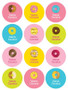Yummy Donuts Waterproof Labels for Kids (Set of 48)