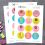 Yummy Donuts Waterproof Labels for Kids