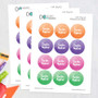 Bold Colorful Name Waterproof Labels for Kids