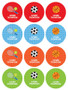 Boy Sports Waterproof Labels for Kids (Set of 48)