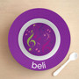 Girly Music Notes Kids Bowl