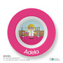 Cute Scientist Girl Kids Bowl