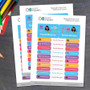Sweet Mermaid Waterproof Labels Rectangular Pack (Set of 128)