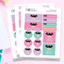 Just like Me Girl Waterproof Labels Variety Pack (Set of 56)