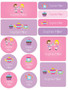 Sweet Tea Time Waterproof Labels Variety Pack (Set of 56)