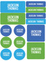 Linen Boy Shades Blue Waterproof Labels Variety Pack (Set of 56)