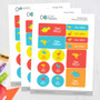 Cute Little Dinousars Waterproof Labels Variety Pack (Set of 56)