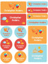 Ready For The Beach Waterproof Labels Variety Pack (Set of 56)