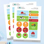 Farm Life Waterproof Labels Variety Pack (Set of 56)
