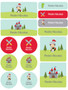 Knight & Armours Waterproof Labels Variety Pack (Set of 56)