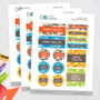 Fun Camouflage Waterproof Labels Variety Pack (Set of 56)