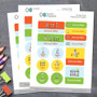 Cool Scientist Waterproof Labels Variety Pack (Set of 56)