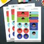 Just Like Me Boy Waterproof Labels Variety Pack (Set of 56)