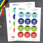 Just Like Me Boy Blonde Waterproof Labels for Kids (Set of 48)