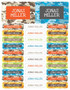 Fun Camouflage Labels Rectangular Pack (Set of 128)