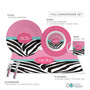 Zebra and Pink Kids Placemat