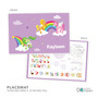 Sweet Unicorns Kids Placemat