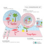 Sweet Flamingo Love Kids Placemat