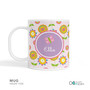 Pink Flowers Pattern Kids Placemat