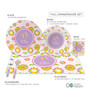 Pink Flowers Pattern Kids Placemat