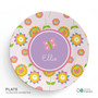 Pink Flowers Pattern Kids Placemat