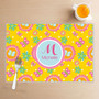 Yellow flowers Pattern Kids Placemat