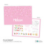 Sweet Glitter Dots Kids Placemat