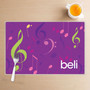 Girly Music Notes Kids Placemat