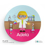 Cute Scientist Girl Kids Placemat