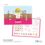 Cute Scientist Girl Kids Placemat
